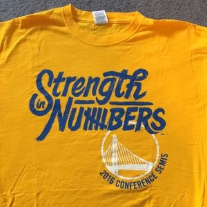 NWOT Golden State Warriors Strength in Numbers playoff shirt